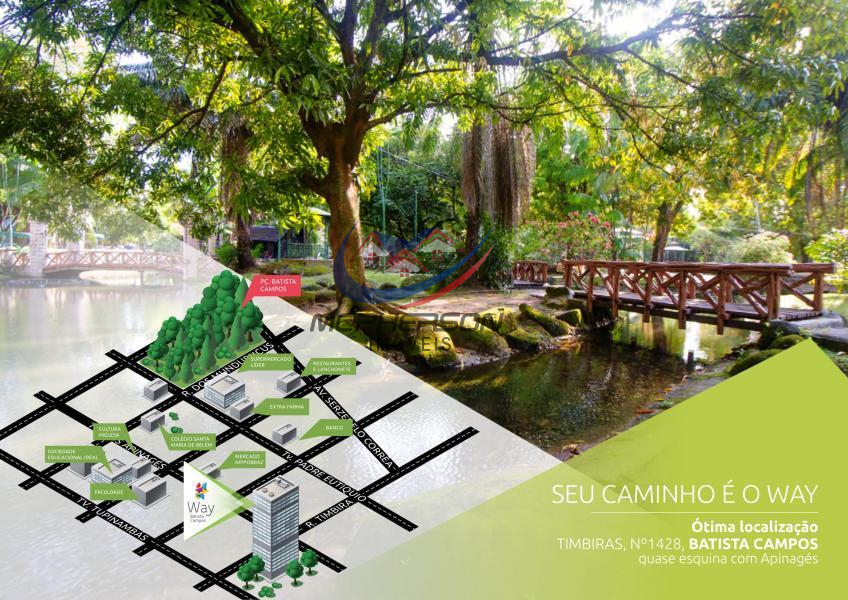  - Apartamento para Venda em Belém, Batista Campos, 3 dormitórios, 1 suíte, 2 banheiros, 2 vagas