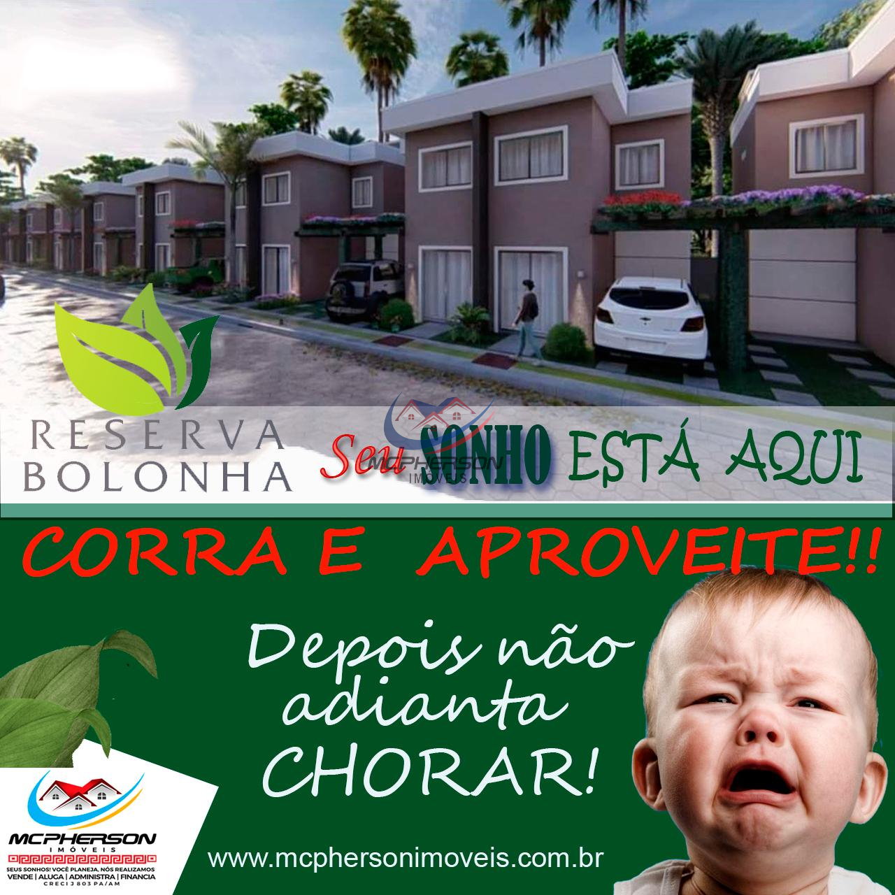 Reserva Bolonha 2 Quartos 2 Banheiros 1 Vagas na garagem - Mcpherson Imóveis