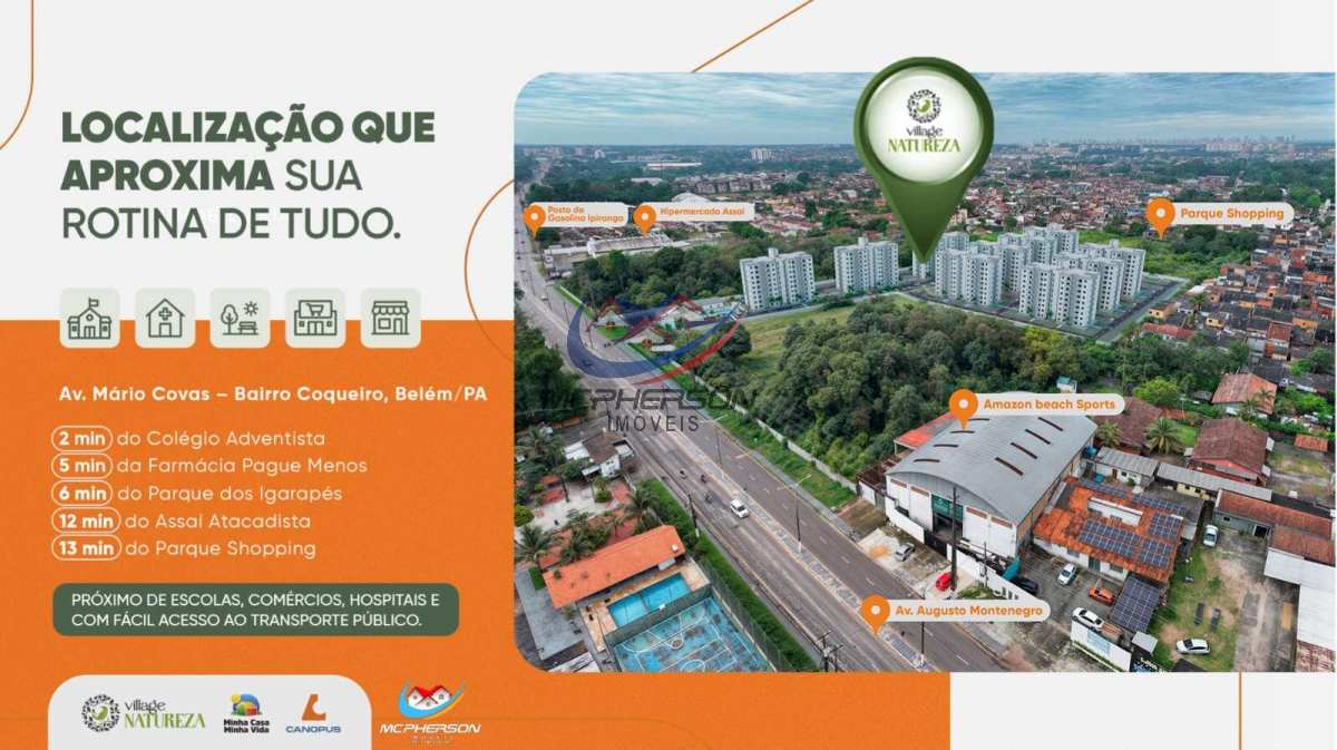  - Apartamento à venda em Ananindeua, Coqueiro, com 1 quarto, 43,50m²