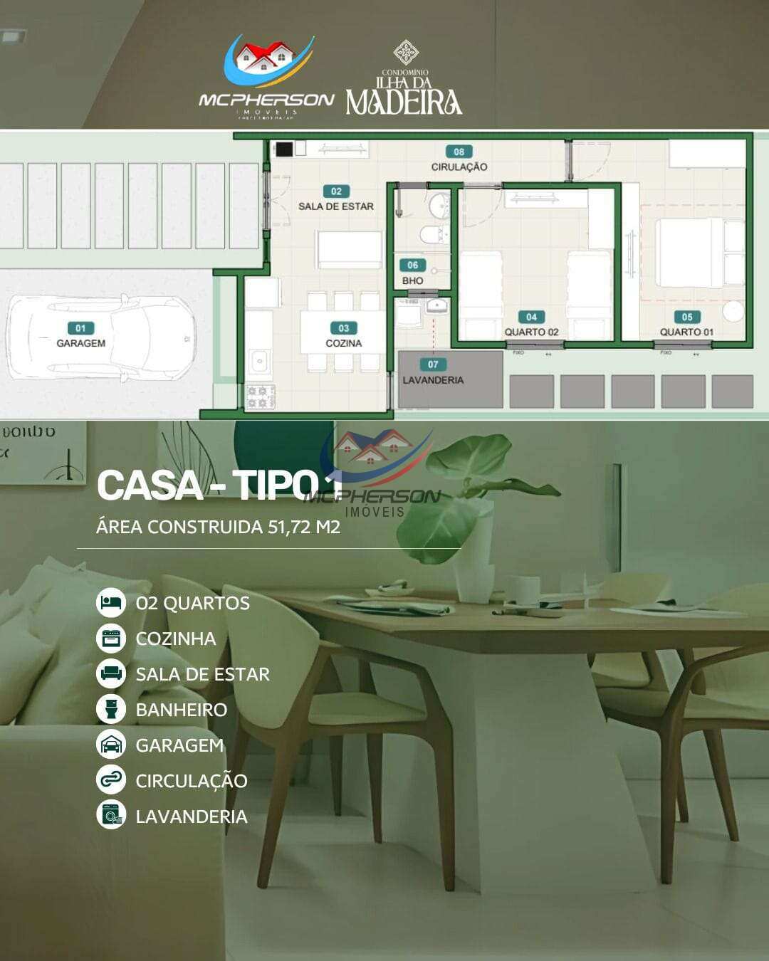  - Condomínio Ilha Madeira, em Marituba - 47,61m²