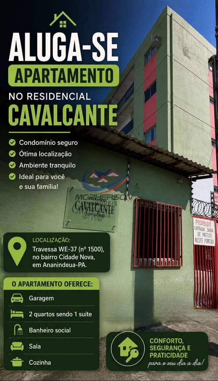 Apartamento para alugar com 2 quartos, 75m² - Cidade Nova,Ananindeua