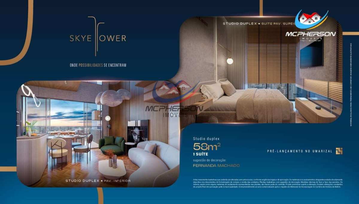  - Studio à venda em Belém, Umarizal, com 1 quarto, 39,23m²